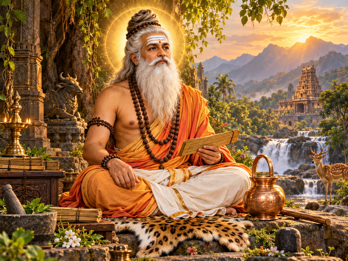Ancient Siddhar Sage Representing Nadi Astrology Heritage